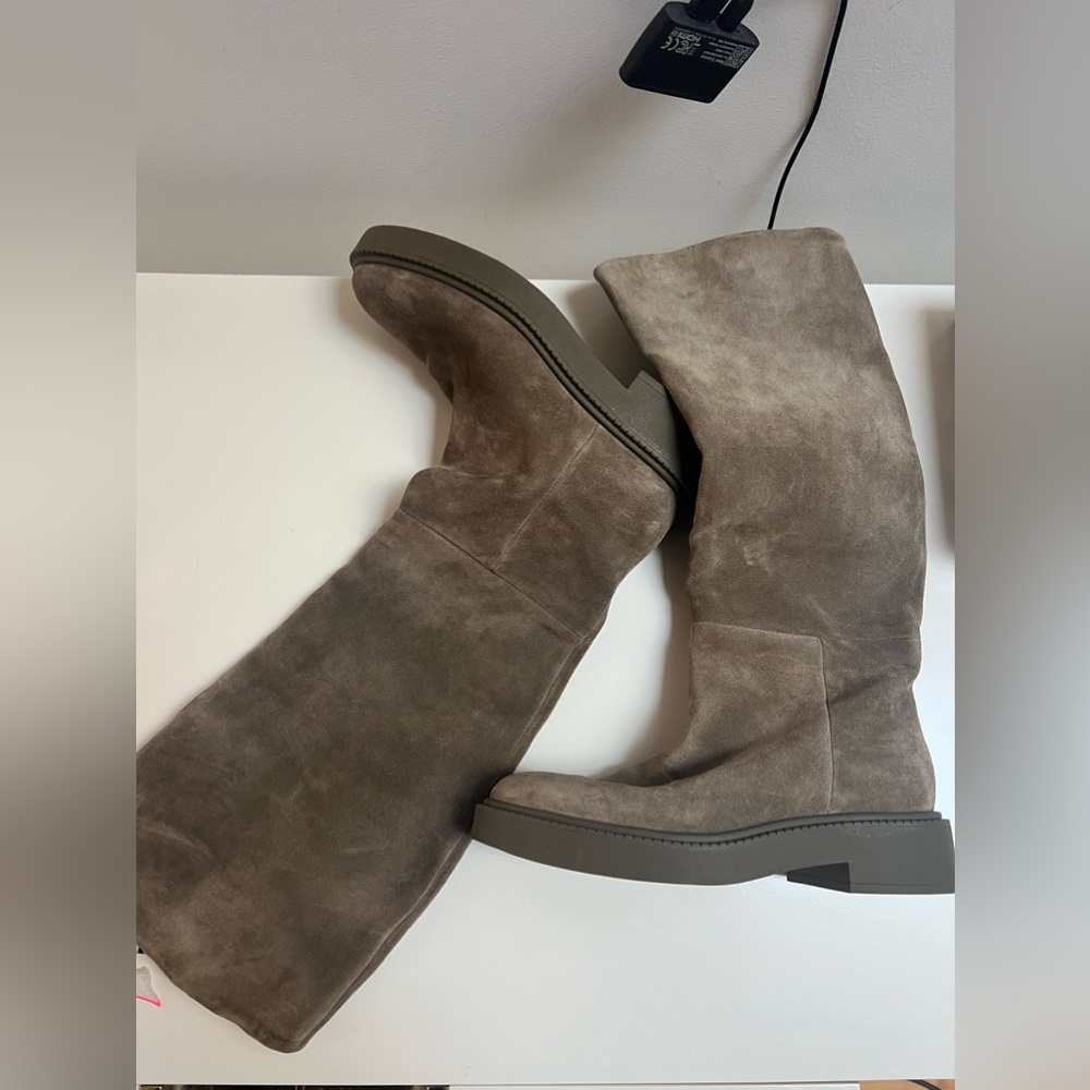 Worn Once Suede Vince Riding Boot with Dust Bag